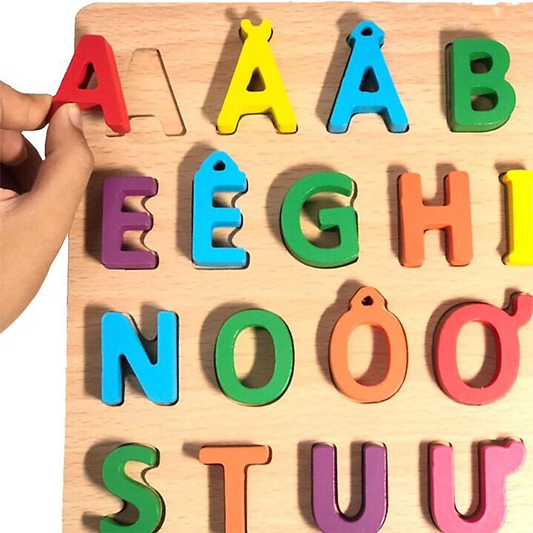 Combo 3 Bảng Chữ Cái Gỗ Cho Bé Chính hãng Giá tốt - Hình ảnh 4