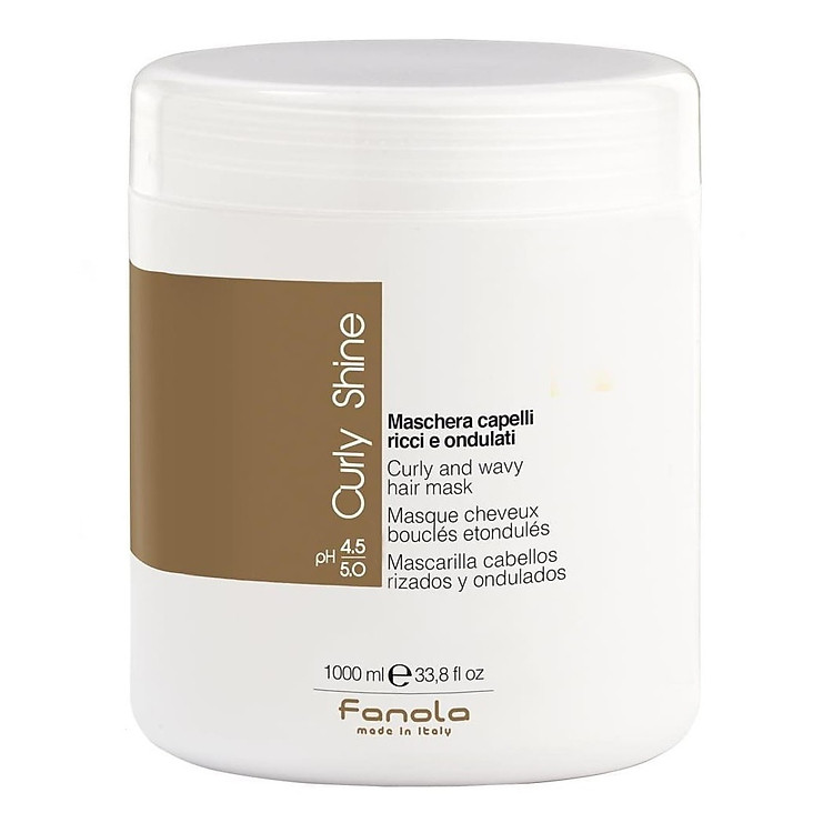 Dầu hấp ủ Fanola Curly Shine (Curly & Wavy hair mask) dành cho tóc uốn quăn và dợn sóng Italy 1000ml