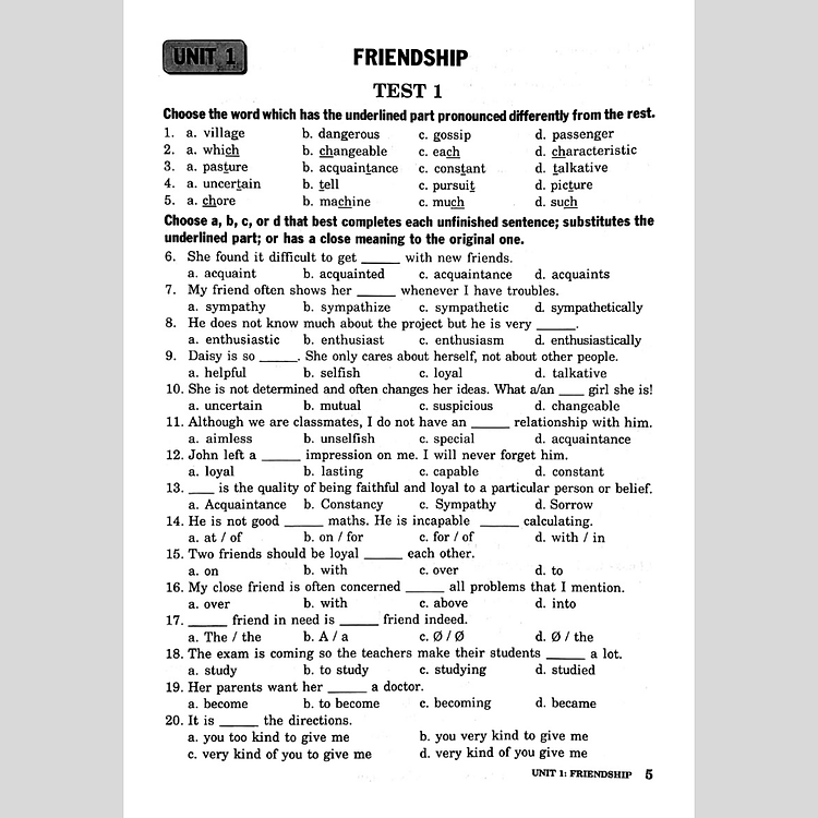 Bài Tập Trắc Nghiệm Tiếng Anh Lớp 11 - Có Đáp Án - Ảnh 4