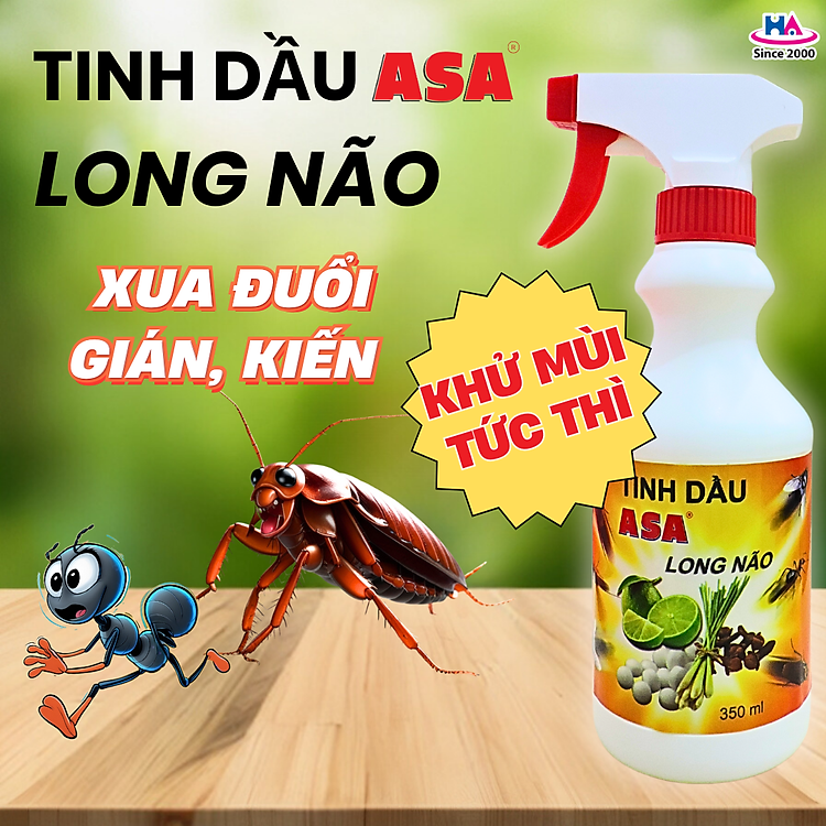 Tinh Dầu ASA Long Não 300ml - Khử mùi hôi nhanh, xua đuổi gián kiến, hạn chế vi khuẩn