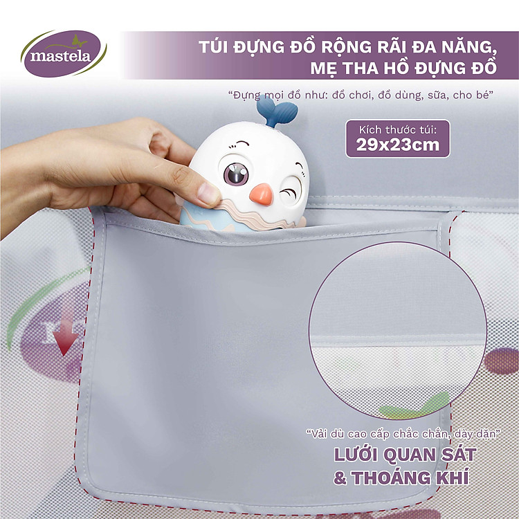 Thanh chắn giường Mastela 015 Hello Baby Chính hãng Giá tốt - Hình ảnh 5