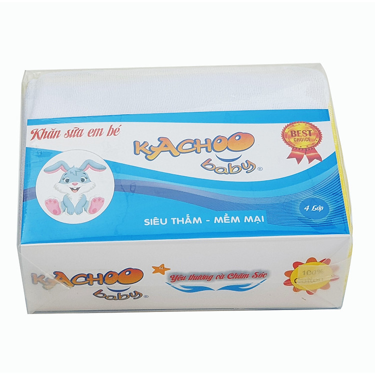 Mua Khăn sữa 3 lớp KACHOOBABY 10 chiếc Chính hãng Giá rẻ - Hình ảnh 2