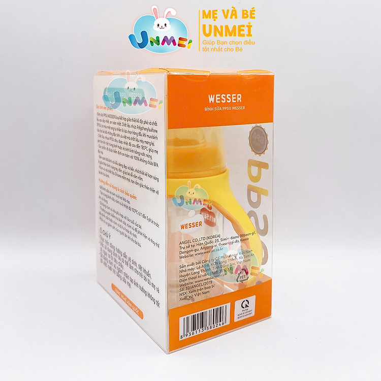 Bình sữa PPSU Wesser 180ml UnMei Uy tín Tiết kiệm - Hình ảnh 3