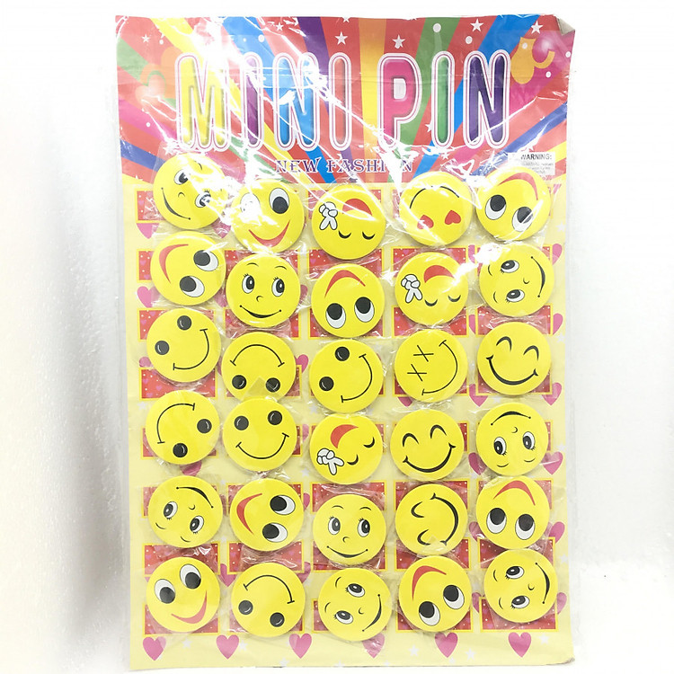 Combo 30 huy hiệu mặt cười