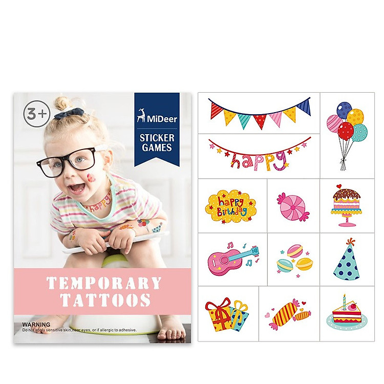 Miếng dán hình xăm giả - Đồ chơi an toàn Mideer chính hãng cho bé
