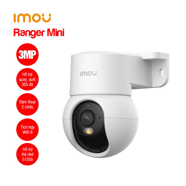 CAMERA IP WIFI TRONG NHÀ IMOU RANGER MINI K2MP-5MP/ K2MP-3MP - Đàm thoại 2 chiều, Phát hiện người và âm thanh bất thường