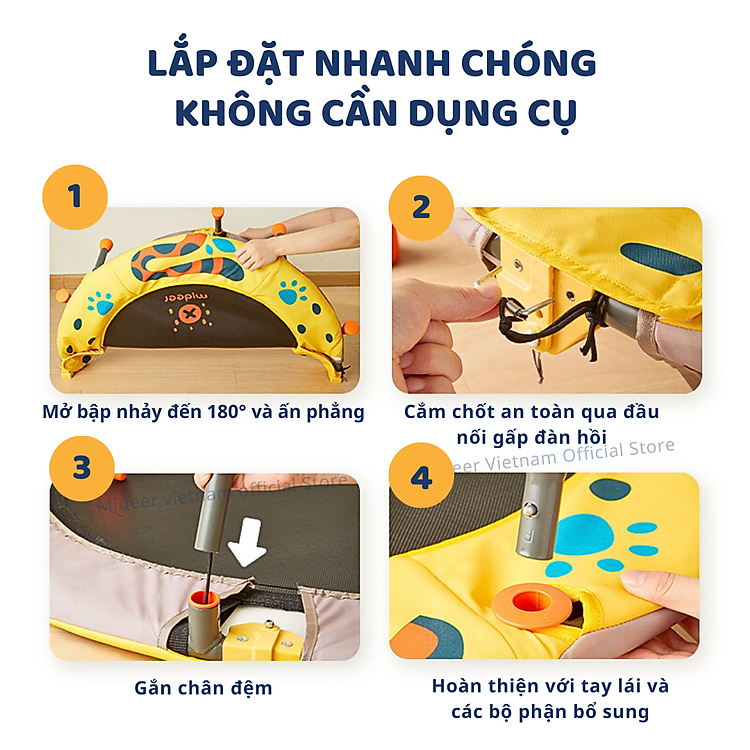 Nhà nhún Mideer Kids tại Daddycareshop Chính hãng Ưu đãi - Hình ảnh 5