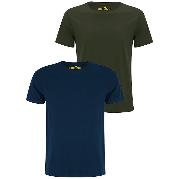 Combo 2 Áo thun basic, form unisex cho nam nữ. Áo phông hàng hiệu Goking, quà tặng cao cấp cho gia đình, cặp đôi, lớp nhóm, doanh nghiệp, người nước ngoài