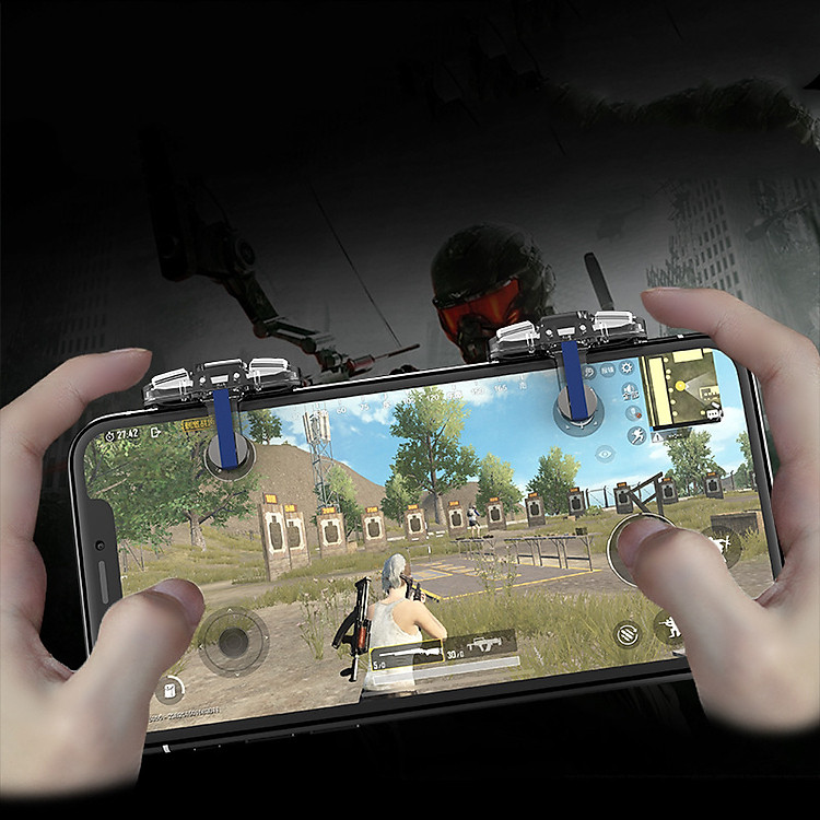 Bộ 2 Nút Chơi Game PUBG, ROS Dòng Nút Bấm 2 Chốt A8S Kim Loại Trên Điện Thoại