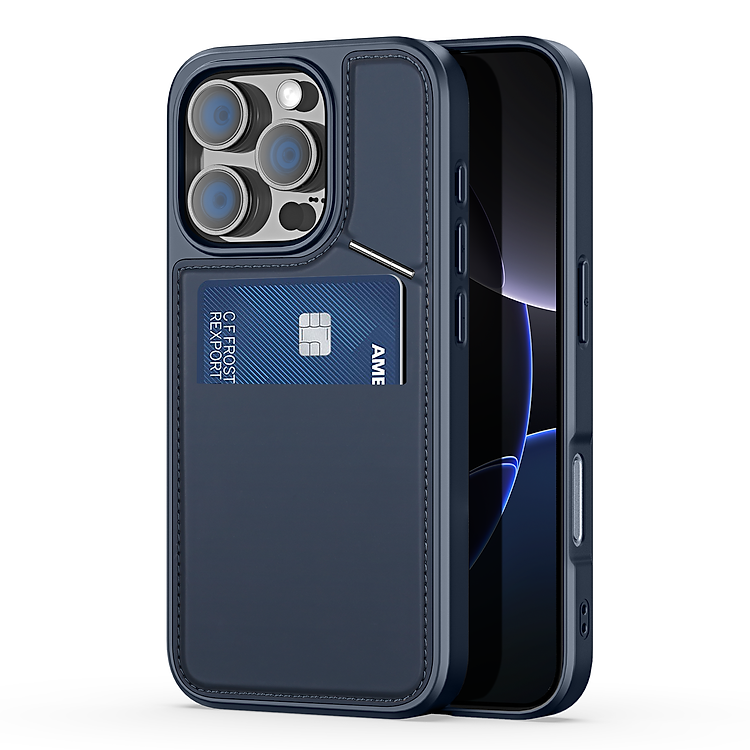 Ốp Lưng Da Dux Ducis Dành Cho iPhone 16 Pro Max/16 Pro/ 16 Plus/ 16, Sạc Từ Tính Magfit, Kiêm Giá Đỡ, Rafi II_ Hàng chính hãng