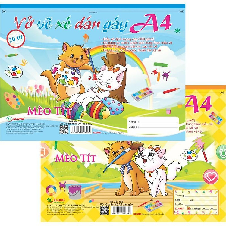 Vở vẽ KLONG A4 (20 tờ)