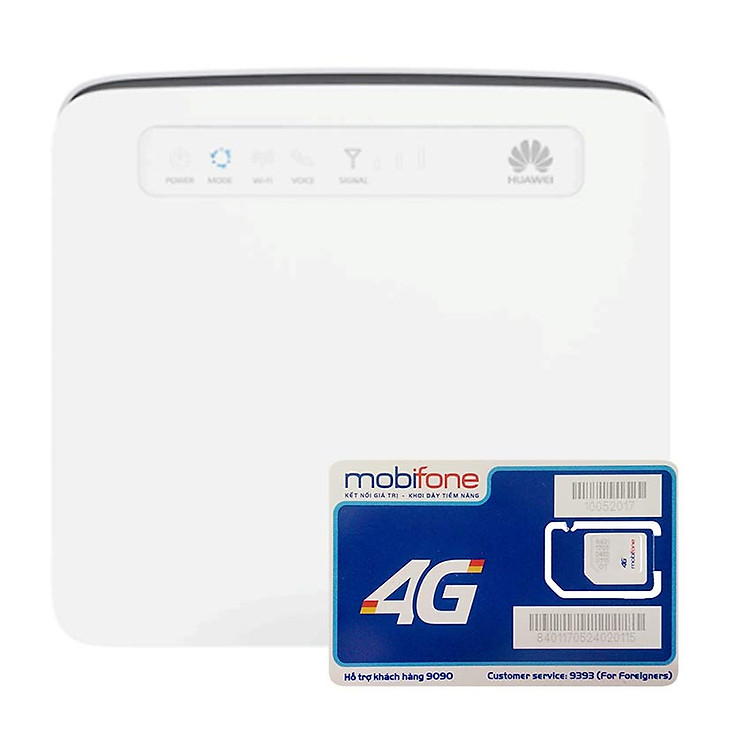 Huawei E5186 | Bộ phát wifi 4G tốc độ 300Mbps + Sim 4G Mobifone Trọn Gói 12 Tháng - Hàng Chính Hãng