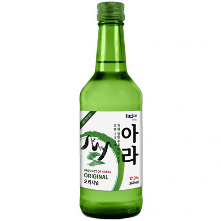 Rượu Soju Hàn Quốc Korice 17.3% (360ml) Không hộp