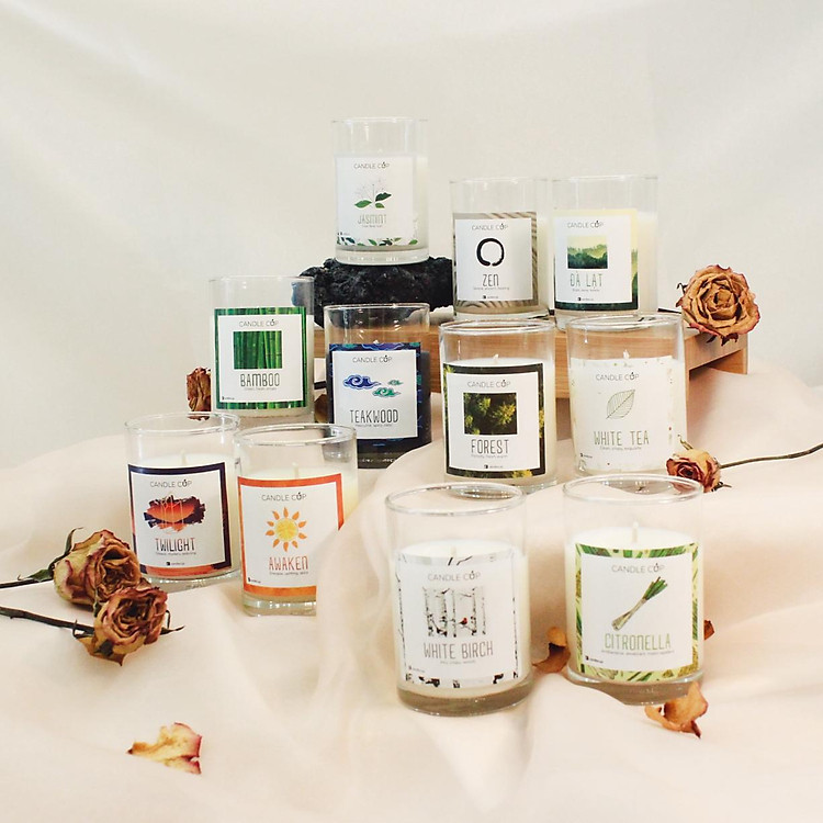 Nến Thơm Thiên Nhiên - Mùi White Tea