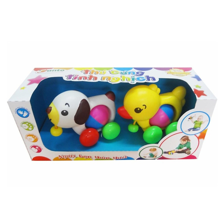 Hộp Đồ Chơi Lục Lạc Cún, Vịt Tinh Nghịch Người Bạn Thân Thiết Sato BENRIMART-TCTN