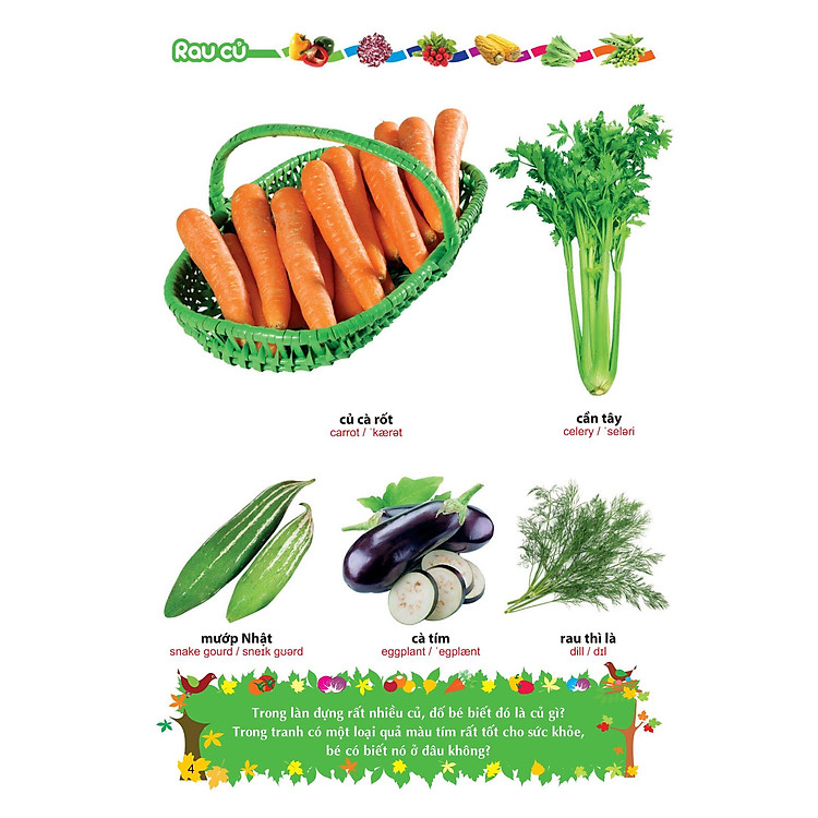Từ Điển Tranh Về Rau - Củ - Quả - Hoa - Ảnh 5