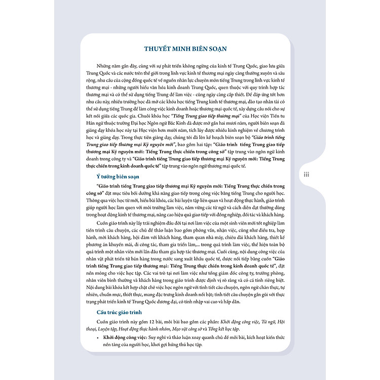 Giáo Trình Tiếng Trung Giao Tiếp Thương Mại Kỷ Nguyên Mới - Ảnh 3