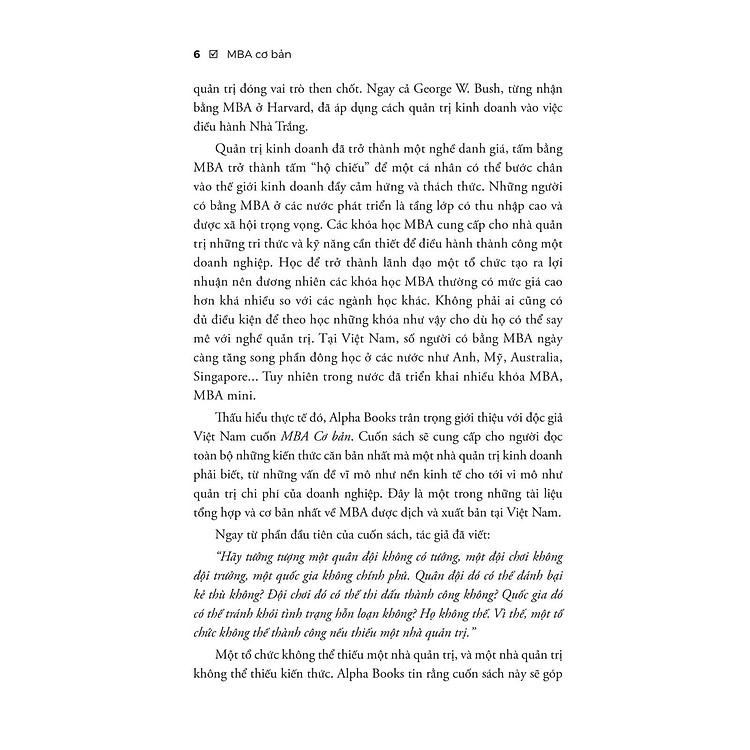 MBA Cơ Bản - Khóa Học Quản Trị Kinh Doanh Cấp Tốc Cho Người Bận Rộn - Ảnh 6