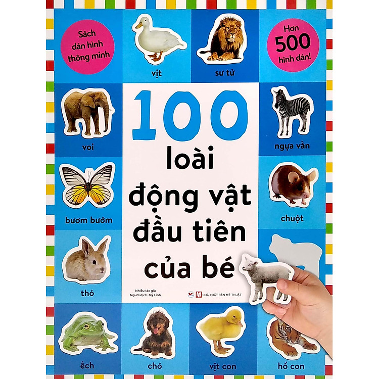 Sách Dán Hình Thông Minh - 100 Loài Động Vật Đầu Tiên Của Bé - Ảnh 3