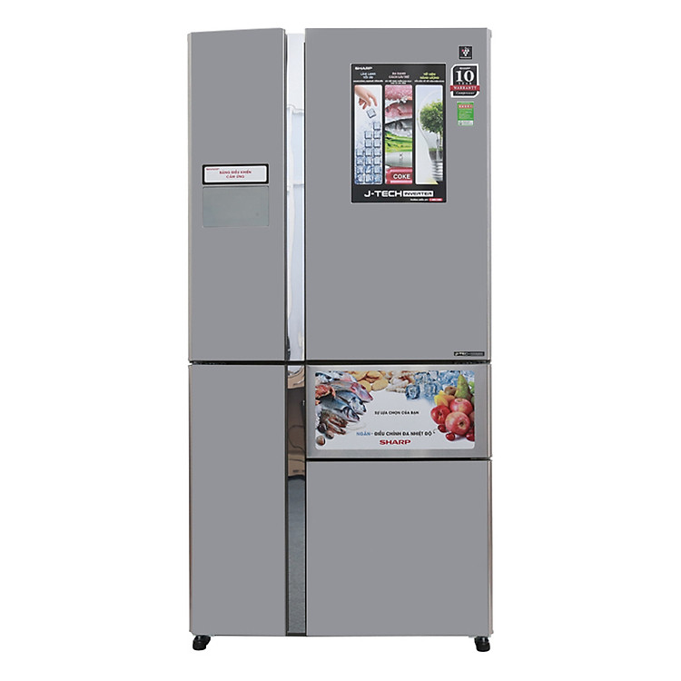 Tủ Lạnh Inverter Sharp SJ-F5X76VM-SL (665L) - Bạc - Hàng Chính Hãng
