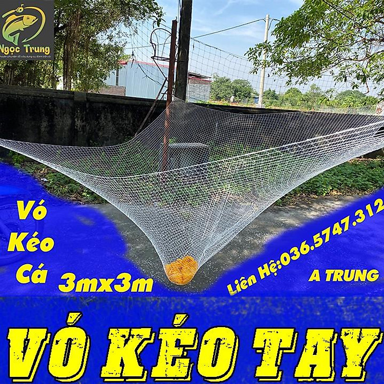 Vó Bắt Cá-Tôm-Cua Bằng Tay
