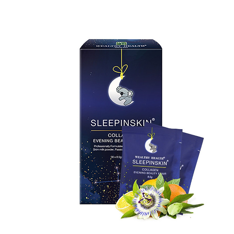 Collagen Uống Tác Động Kép Đẹp Da và Ngủ Ngon Sleepinskin- NK Chính Hãng Từ Úc