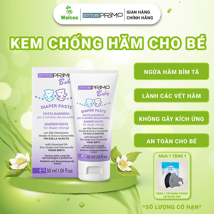 Tham Khảo tại ConCung: Kem Bôi Hăm DottorPrimo Cho Bé 30ml , nhận ngay nhiều Ưu đãi