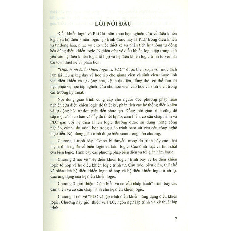 Giáo Trình Điều Khiển LOGIC VÀ PLC (Tái bản 2024) - Ảnh 6