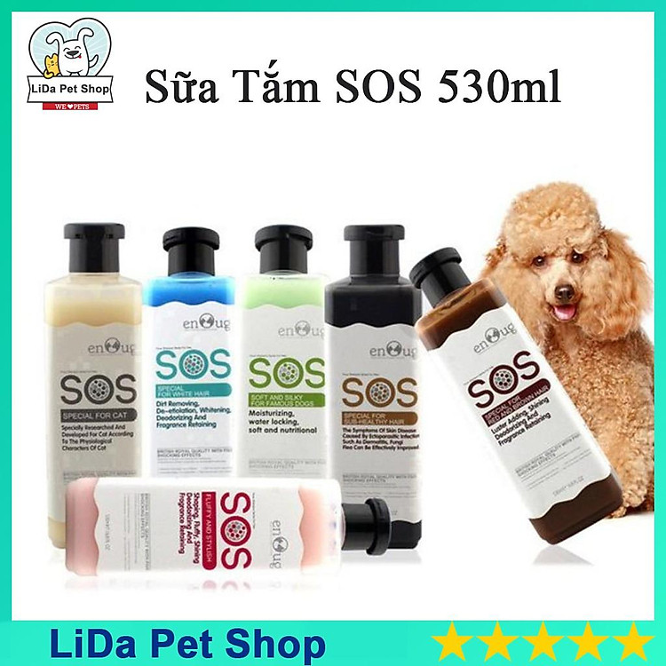 Sữa tắm chó mèo SOS 530ml