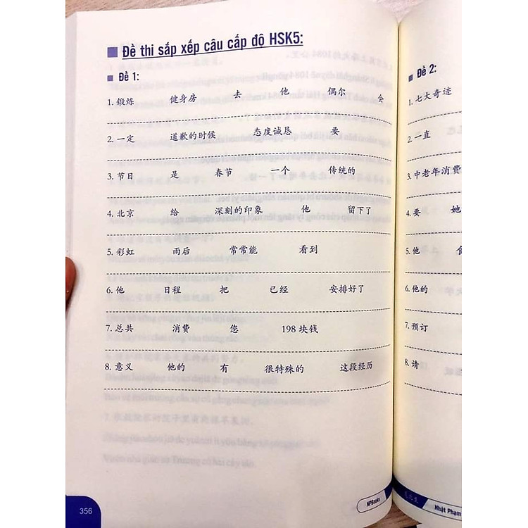 Sổ tay từ vựng HSK 1-2-3-4 & Bài Tập Củng Cố Ngữ Pháp HSK – Cấu Trúc Giao Tiếp & Luyện Viết HSK 4-5 Kèm Đáp Án - Ảnh 5