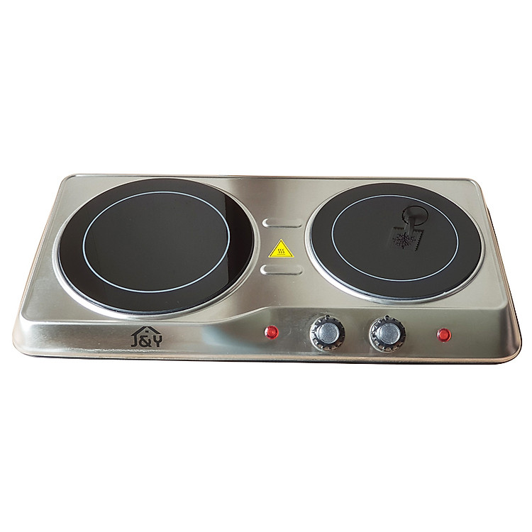 Bếp hồng ngoại đôi mặt kính Ceramic Joyful Life JYEC-12801SS - 2000W - Hàng chính hãng
