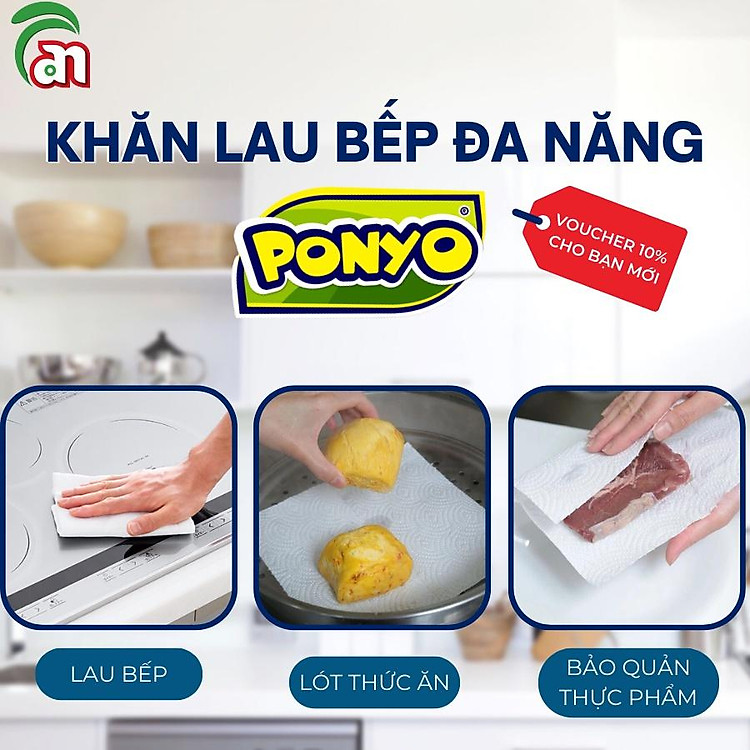 Cặp Giấy cuộn PONYO 2 lớp 250g Tiết kiệm - Hình ảnh 2
