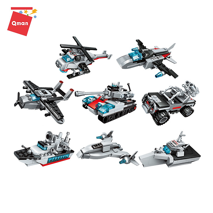 Đồ chơi xếp hình Qman 1411 - Tàu tuần dương Chính hãng Ưu đãi - Hình ảnh 5