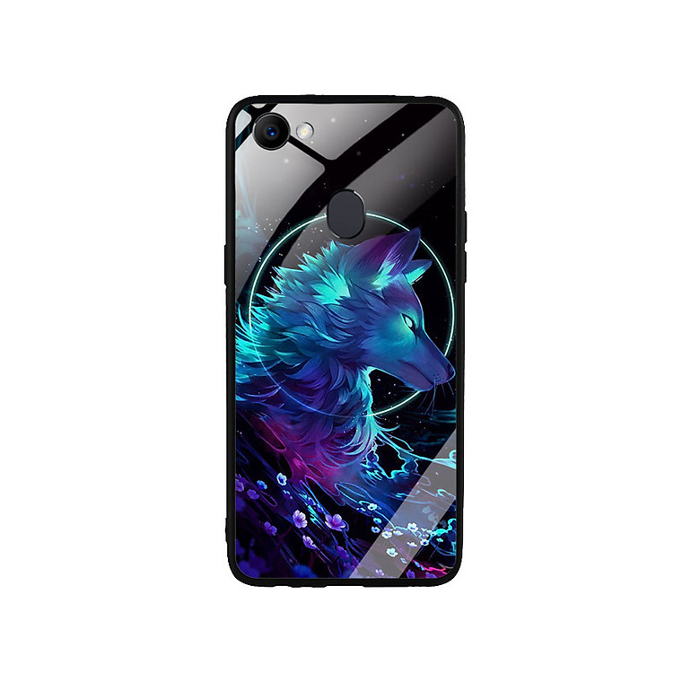 Ốp Lưng Kính Cường Lực cho điện thoại Oppo F7 - Wolf