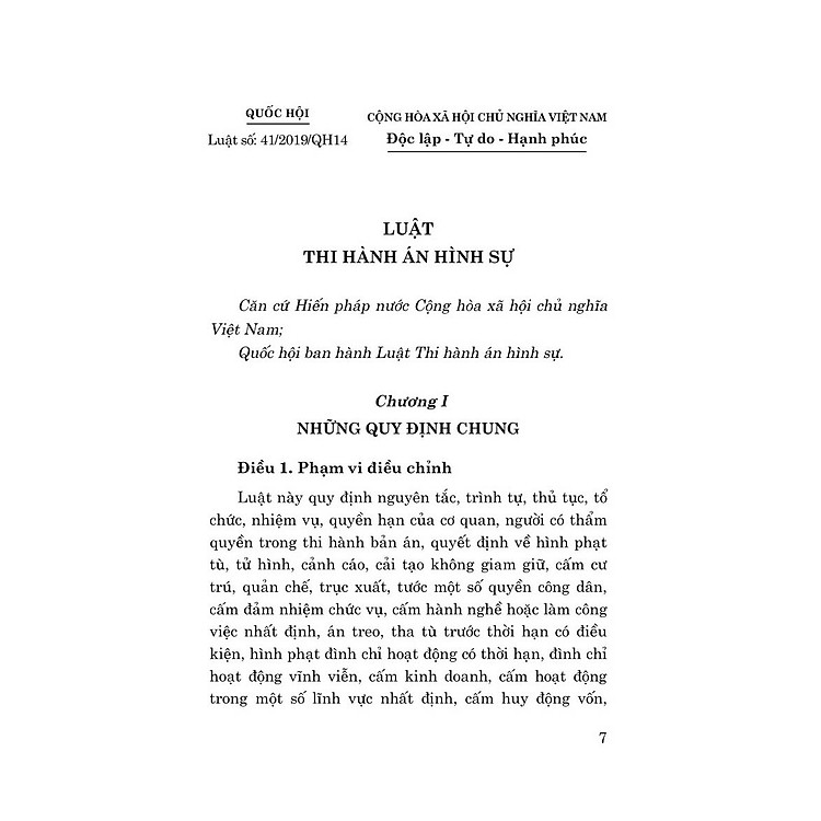Luật Thi Hành Án Hình Sự Năm 2019 - Bản In 2024 - Ảnh 4