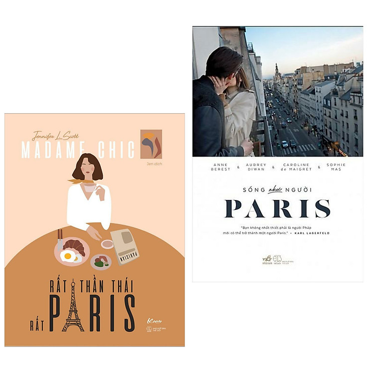 Combo Sách Về Paris: Madame Chic - Rất Thần Thái, Rất Paris + Sống Như Người Paris (Tái Bản) - (Bộ 2 Cuốn Sách Hay/ Sách Bán Chạy/ Tặng Kèm Postcard Greenlife)