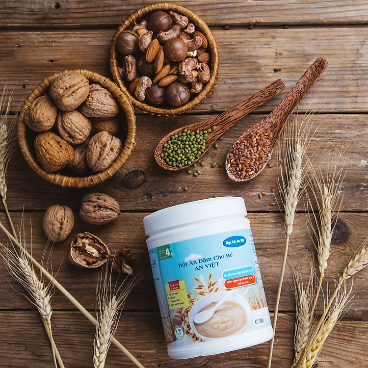 Thùng 3 hộp Bột ăn dặm cho bé An Việt hộp 500 Gram