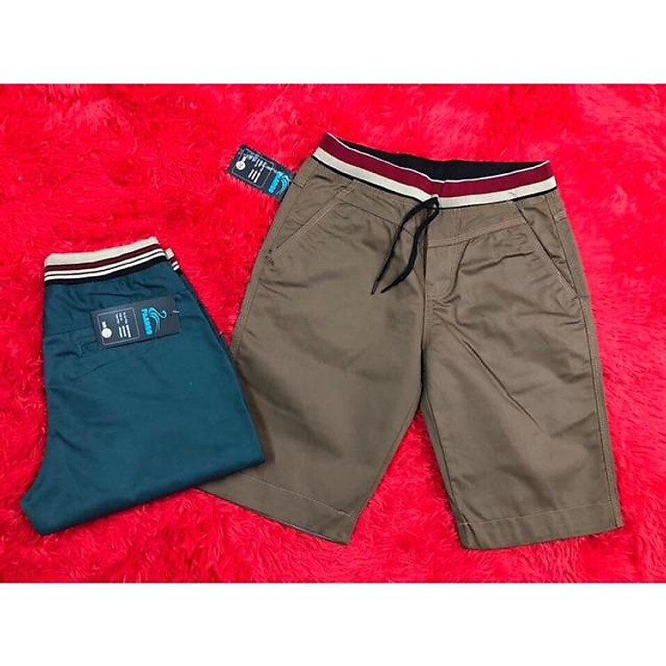 Combo 2 quần short nam ( kaki lưng thun, ảnh thật)