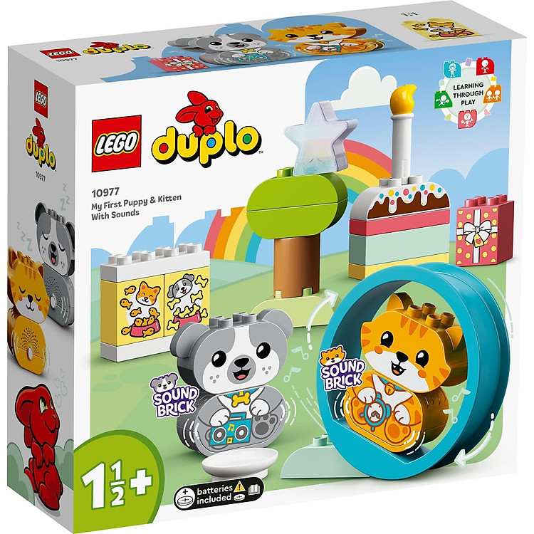 LEGO DUPLO 10977 Bộ đôi cún mèo Chính hãng Giá rẻ - Hình ảnh 3