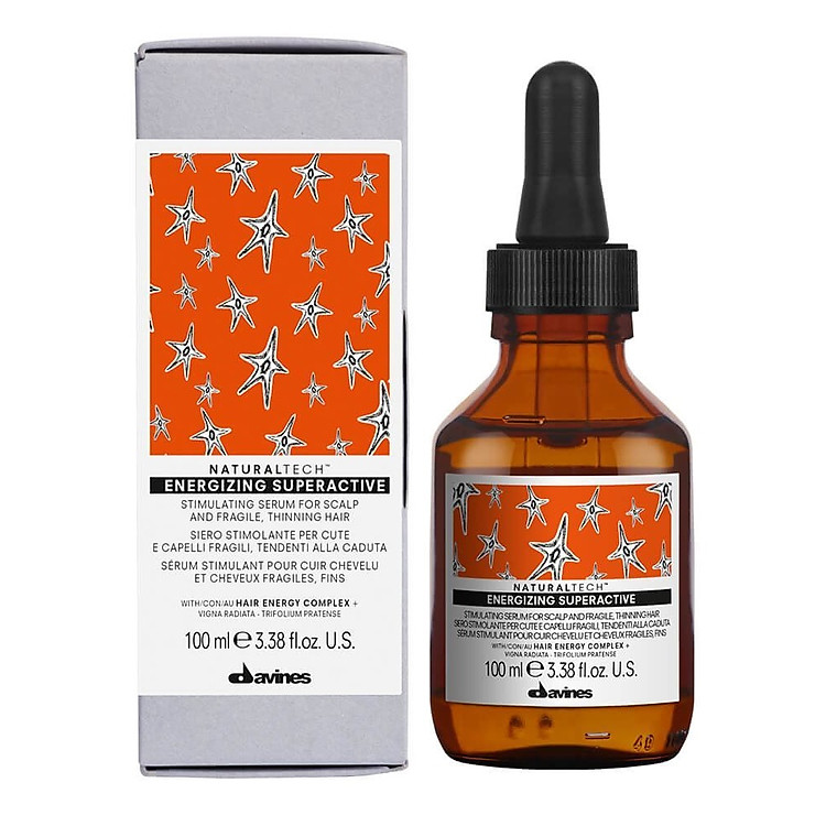 Tinh chất siêu hoạt động ngăn ngừa rụng kích thích mọc tóc Davines Naturaltech Energizing Superactive 100ml
