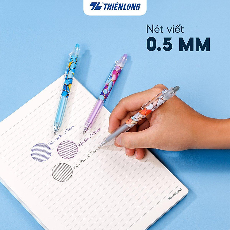 Bộ Bút Gel Xóa Được Mazzic Thiên Long GELE-007 (5 chiếc) - Ảnh 3