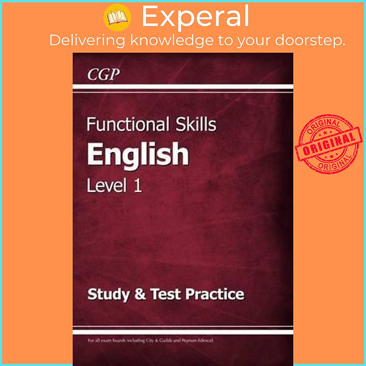 Sách - New Functional Skills English Level 1 - Study & Test Practice (for 2020 & be by CGP Books (UK edition, paperback)