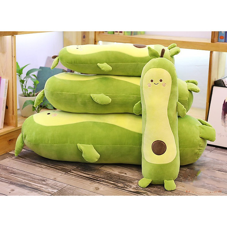 Gối ôm Nhóc Quả Bơ Bông xanh nhạt