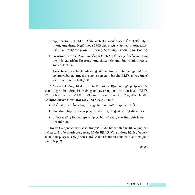 Comprehensive Grammar For IELTS - Ngữ Pháp Toàn Diện Luyện Thi IELTS - Ảnh 7