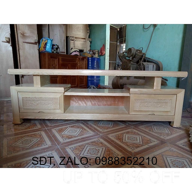 Kệ tivi gỗ sồi phòng khách phòng ngủ 1m2 1m4 1m6 1m8 2m 2m2 2m4