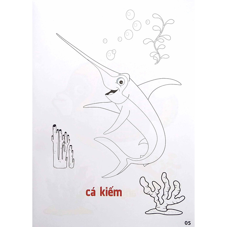 Tô Màu Động Vật Sống Dưới Nước - Song Ngữ Anh-Việt - Tập 2 (Tái Bản 2023) - Ảnh 4
