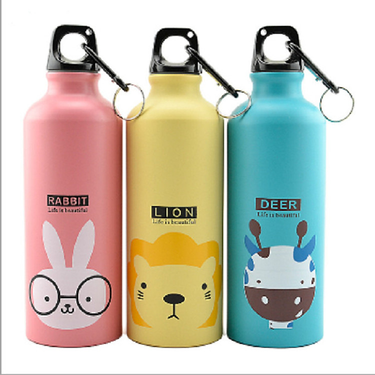 Bình đựng nước cao cấp hình thú dễ thương 500ml