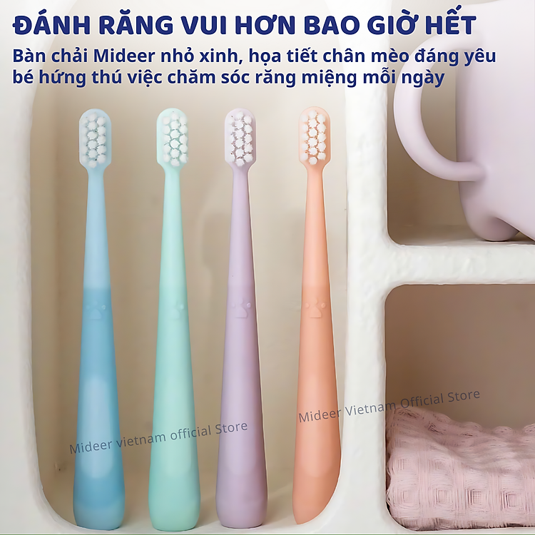 Bàn chải đánh răng Mideer cho bé Chính hãng Ưu đãi - Hình ảnh 5