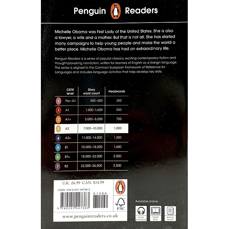 Penguin Reader Level 3: The Extraordinary Life of Michelle Obama - Ảnh 5