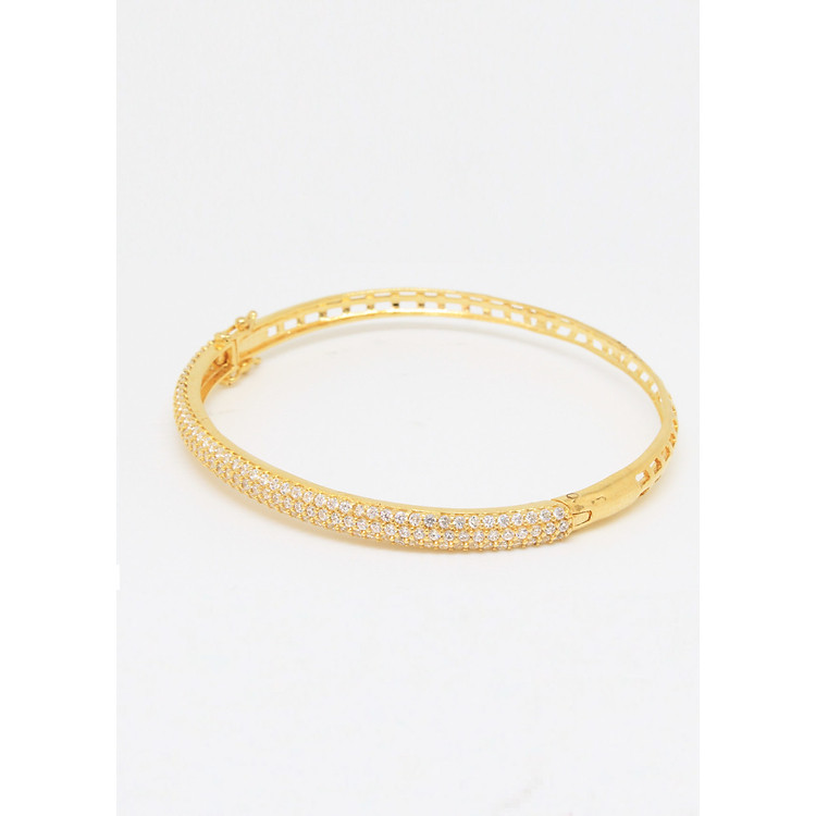 Vòng tay vàng 18k đính đá cz 04